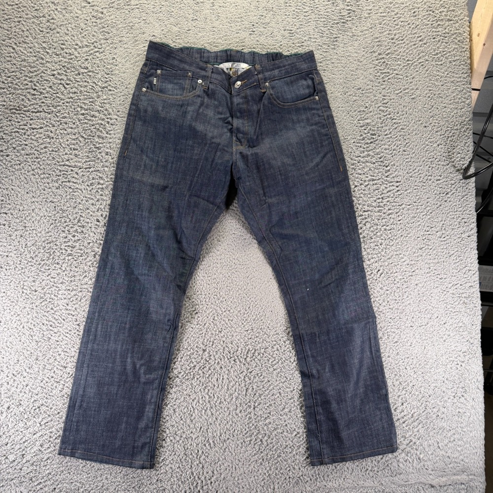 Five Four x Mark Mcnairy Jeans Mens 33x29 Blue Cotton Denim Straight Stretch